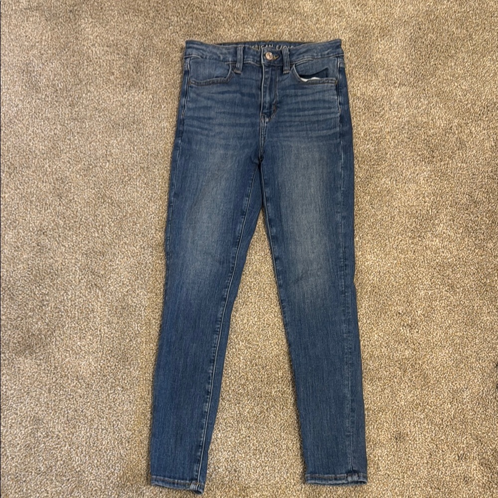 American Eagle Outfitters Blue Skinny Jeans Classic Style